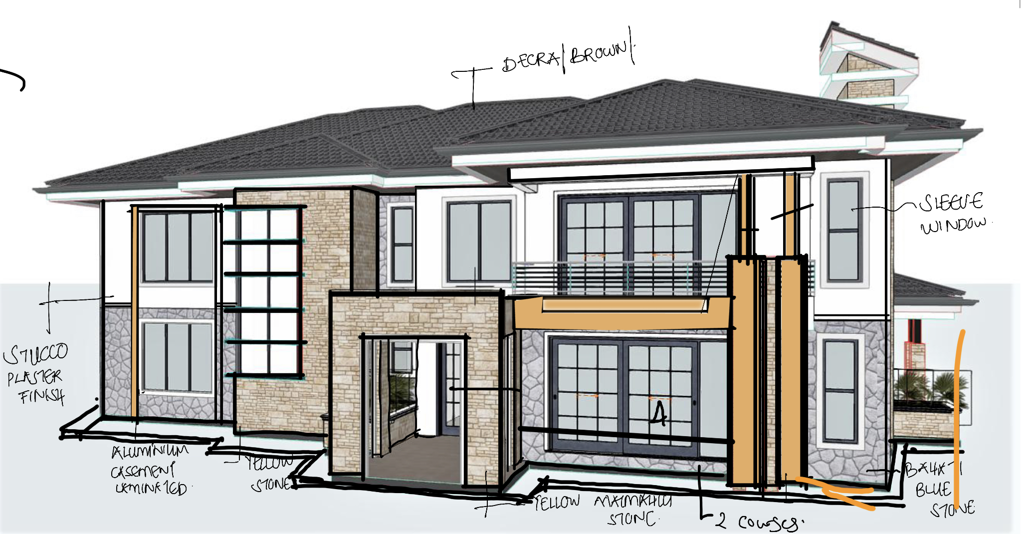 Architecture drawing preview (left)